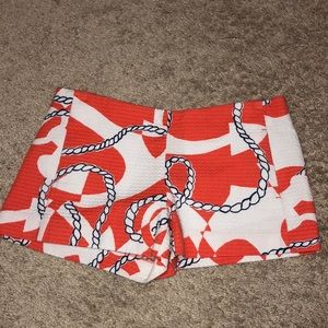 Orange & Navy Lilly Pulitzer Shorts